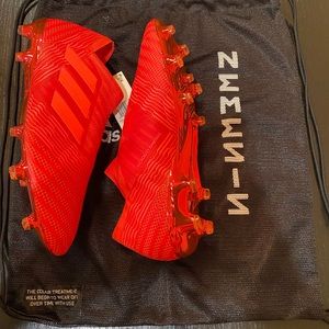 Adidas Nemeziz 17+ FG Soccer Cleats Red Zest Real Coral Men's Size 11 (CM7731)